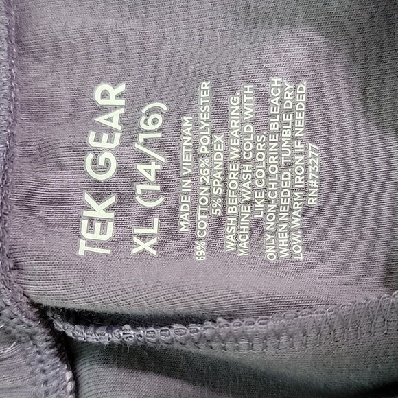 Girl’s Tek Gear Wide Leg Active Pants, Purple, XL, NWT - Picture 3 of 8